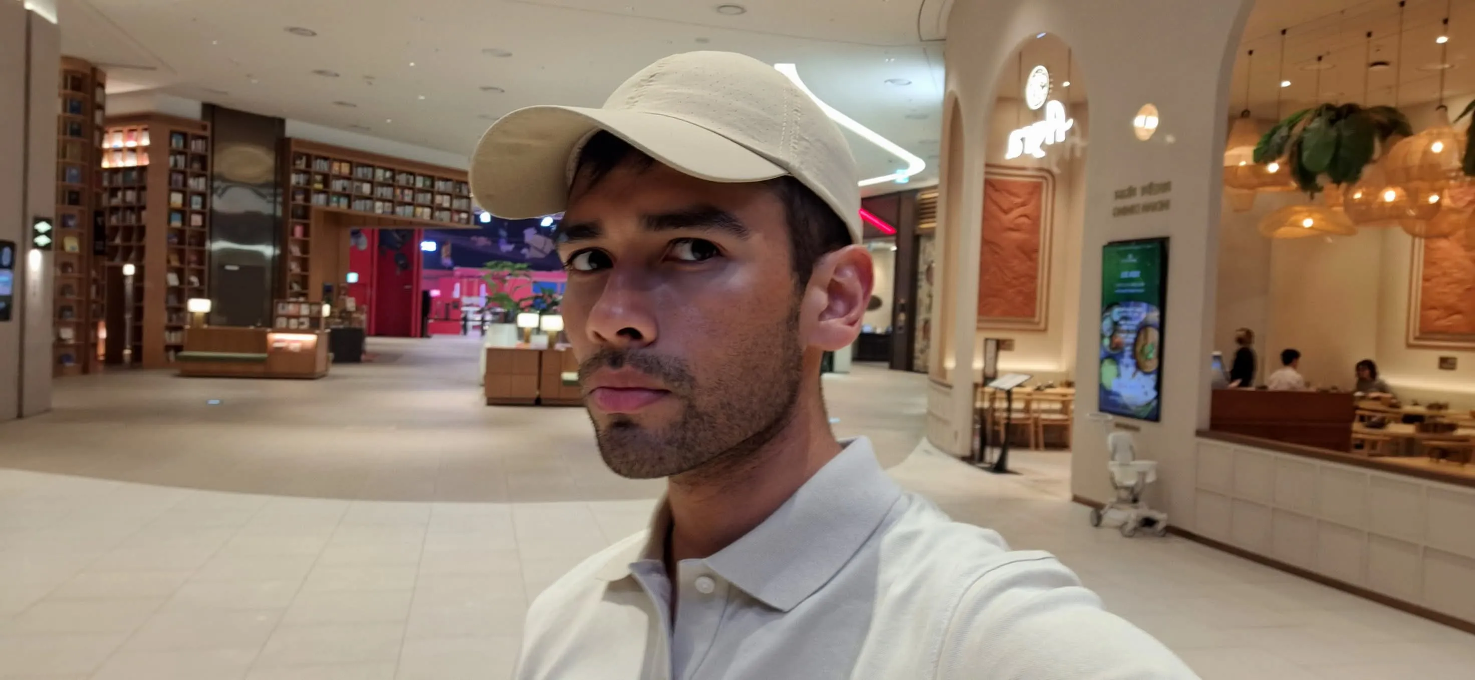 My Portrait at Starfield Suwon Plaza where I'm posing at three quarters.