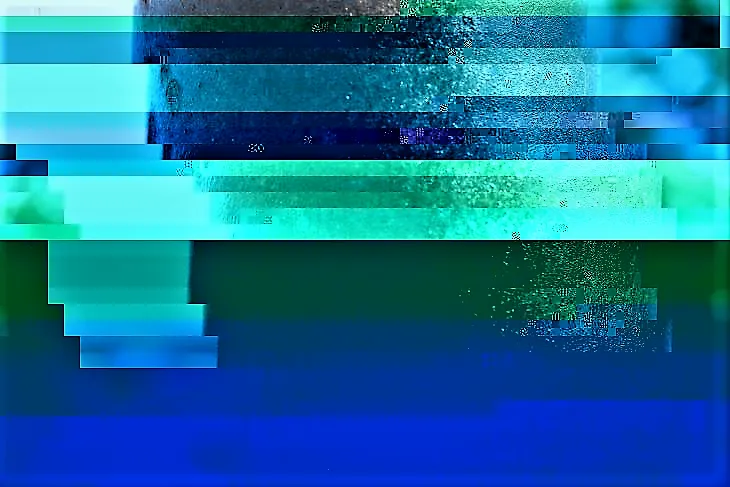 Thumbnail with blue and green distortions.